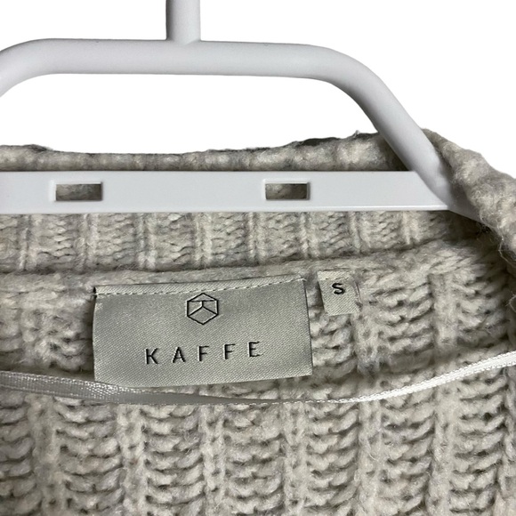 Kaffe Women's Light Gray Open Front Knit Cardigan - Picture 5 of 9